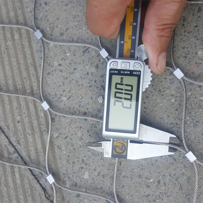 Malla de alta resistencia del cable estructural de la abertura de la malla de la malla 50*50 de la cuerda de alambre del acero inoxidable 304