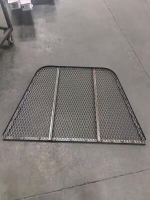 En polvo revestido de trabajo pesado de malla metálica expandida Ventana bien cubierta personalizable para la seguridad