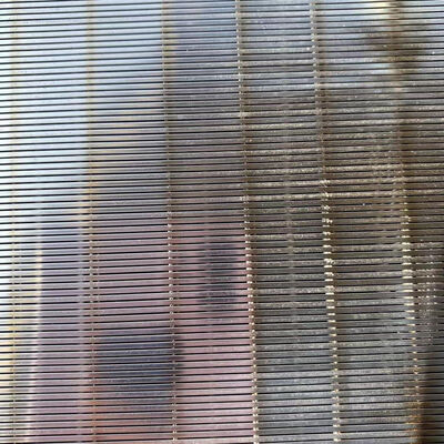 Malla en forma de V del filtro Johnson de la pantalla de malla de alambre de la cuña del acero inoxidable 304