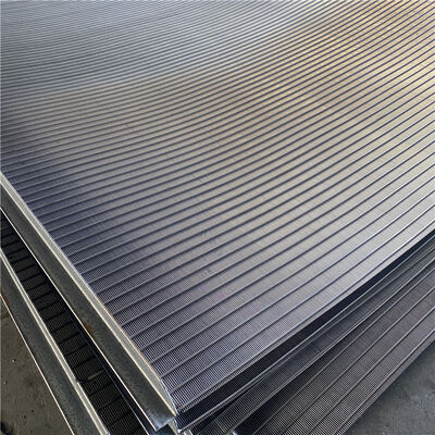 100 micrones de ranura de acero inoxidable 304 cuña de alambre de pantalla panel de tamiz plano para filtro de arena