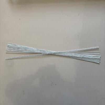 Alambre de tallo precortado de color blanco de 1 mm * 40 cm para alambre floral Floristería
