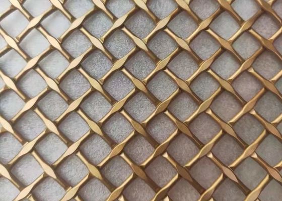 la cerradura del alambre de 0.02-2.0m m prensó el metal arquitectónico Mesh Brass Bronze Velp