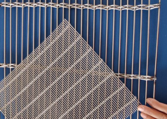 Malla arquitectónica anodizada flexible del cable de Mesh Stair Railing 5.3kg/Sqm del metal
