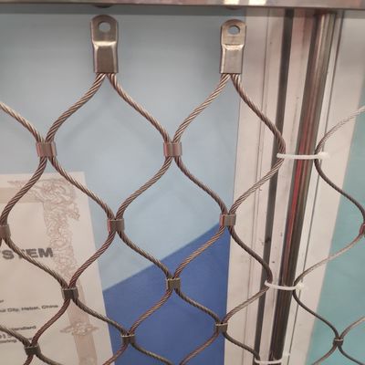 Cuerdas de acero inoxidable de malla de 2 mm Ferrule de agujero de diamante para cercas de zoológicos