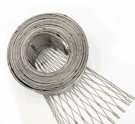 Cuerda de acero inoxidable de alta resistencia Mesh Balustrade Architectural 7x19 2.5m m