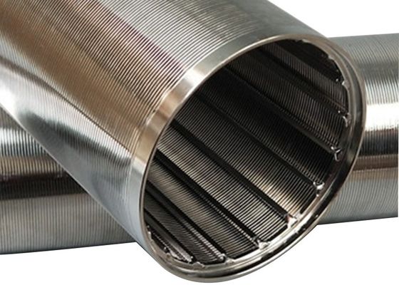 Cilindro Vee Wire Filter Screen del alambre de la cuña de ISO9002 Velp los 6M Length