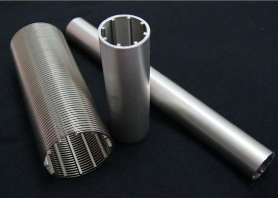 Pantalla de filtro del alambre de la cuña ranurada de Inconel Inckel 600m m OD para la construcción