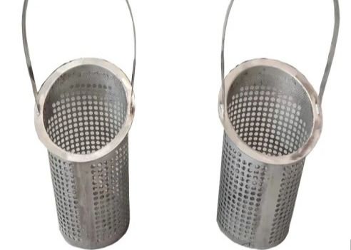 Tubo de filtro perforado de acero inoxidable a medida con mango