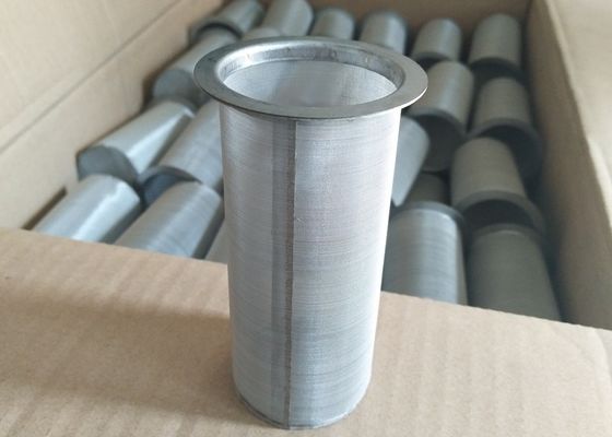 La tela cruzada SS del llano del cilindro filtra el micrón Mesh Filter de acero inoxidable de la malla 5