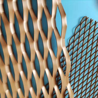 Redes metálicas anodizadas de aluminio expandido para techos suspendidos