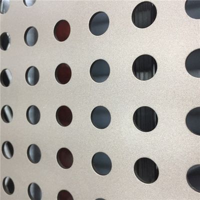 Lámina de metal perforada de aluminio recubierta de PVC para decoración de interiores