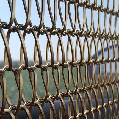 Correa arquitectónica decorativa de Mesh Spiral Weave Wires Conveyor del metal Ss304